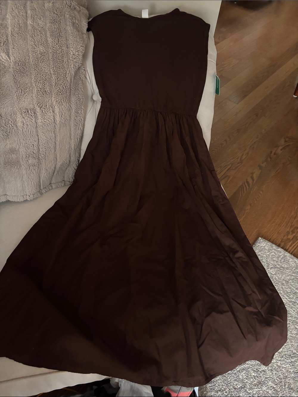 Simons Brown Sleeveless Maxi Dress